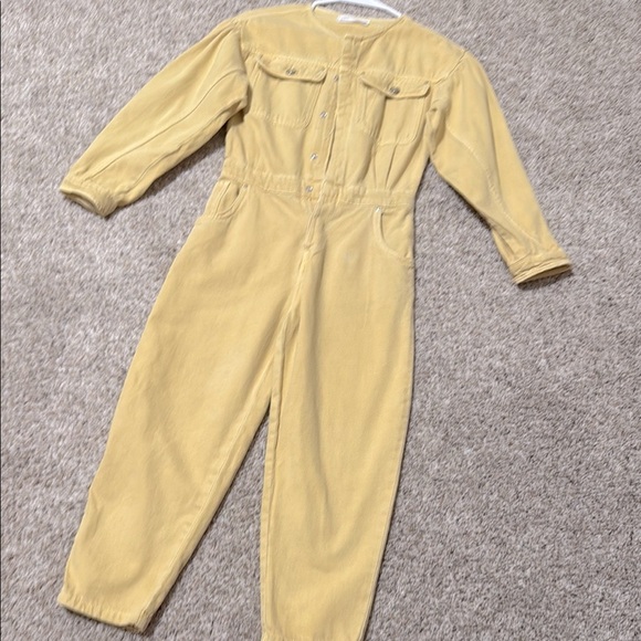 Zara Gold Denim Jumpsuit - Picture 1 of 7
